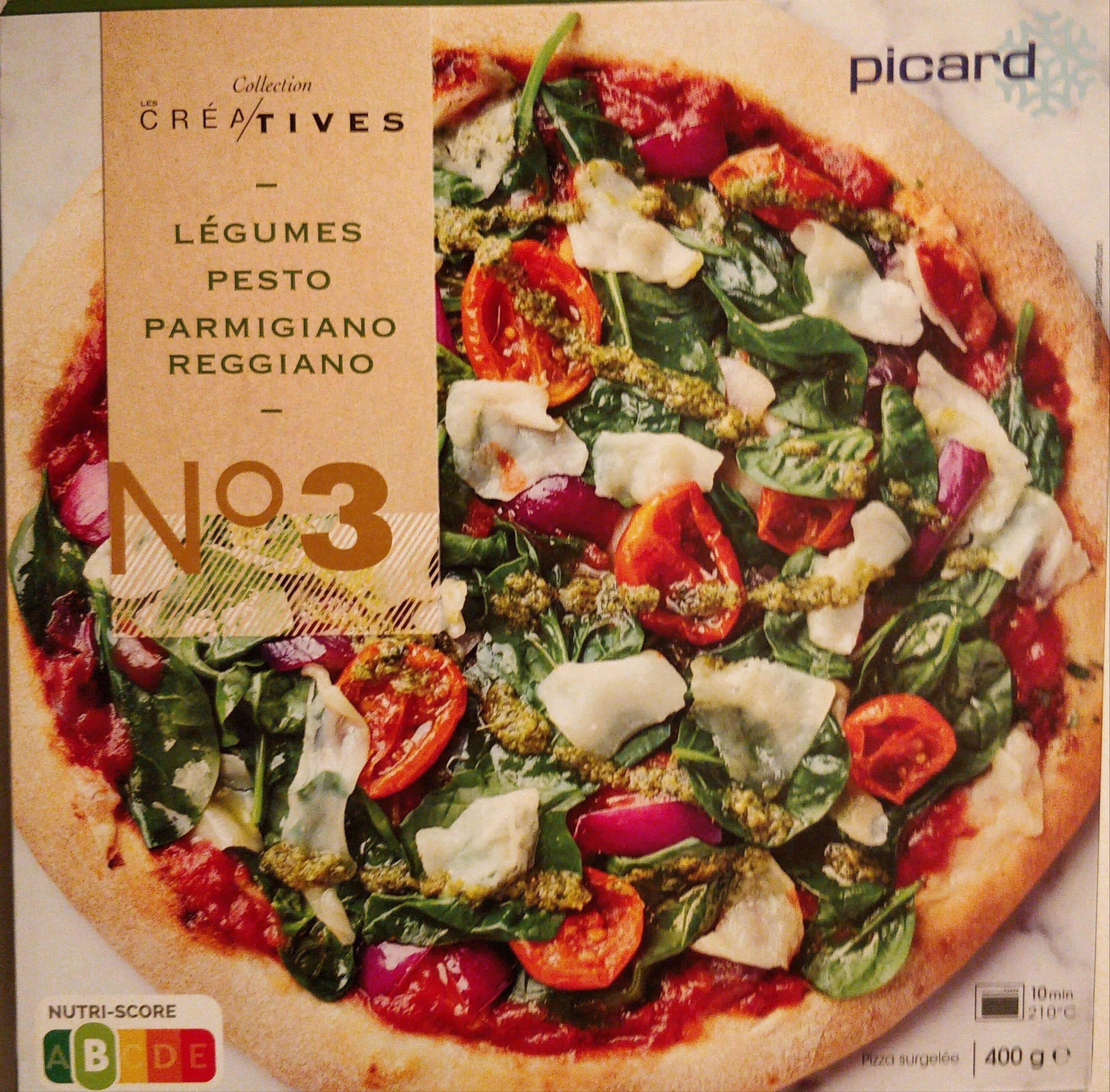 Picard Pizza N°3 - Légumes, Pesto, Parmesano Reggiano packshot