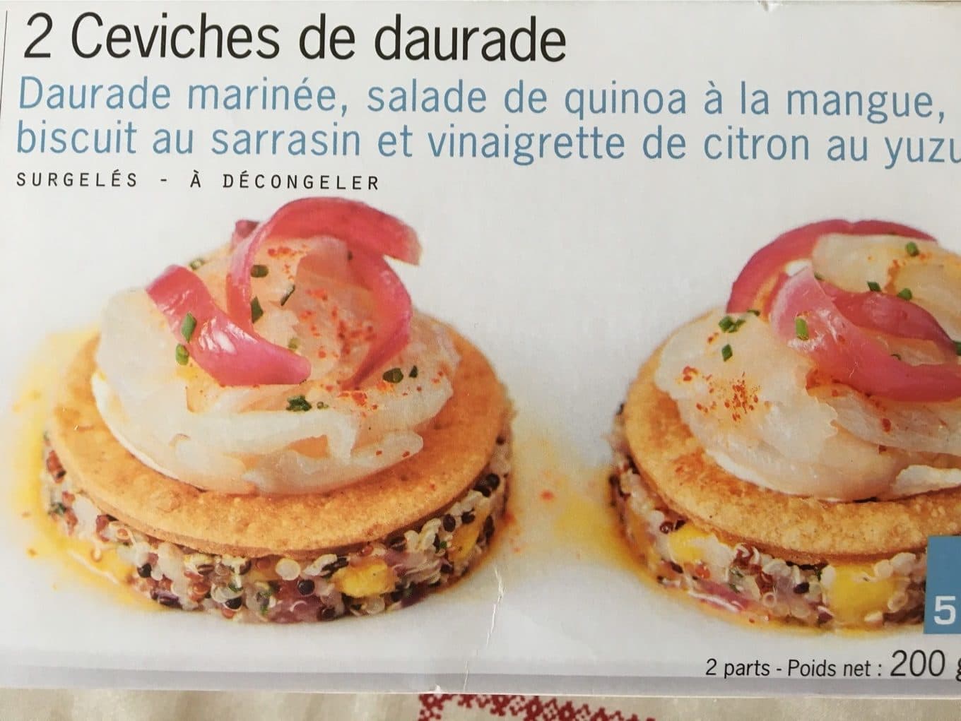 Picard 2 Ceviches de Daurade packshot