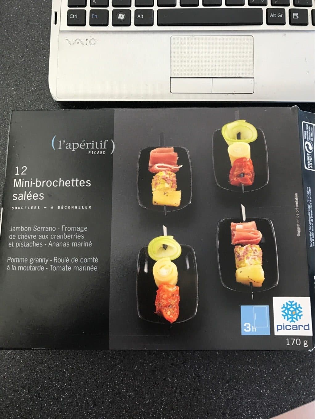 Picard 12 mini brochettes salees packshot