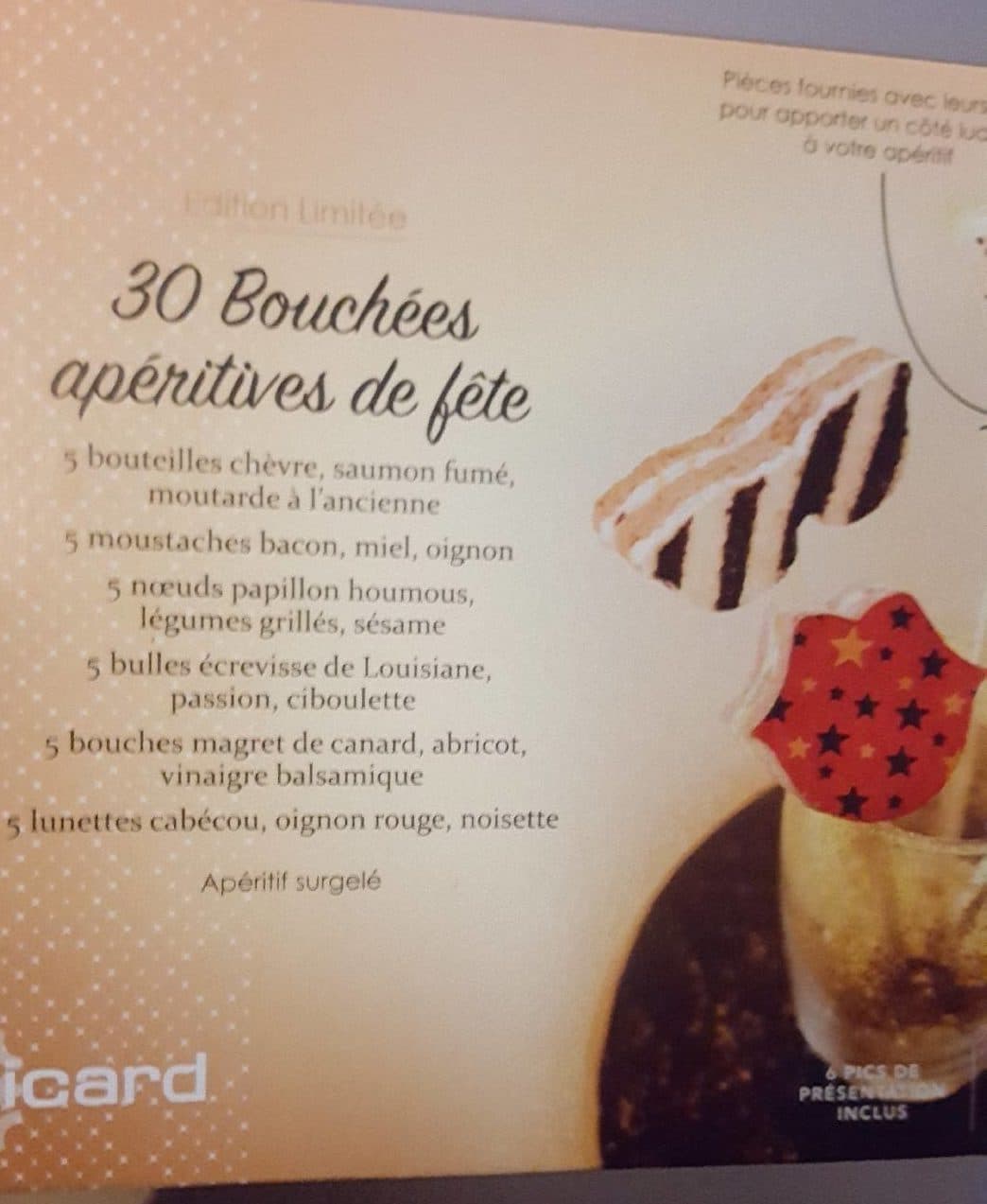Picard 30 Bouchées Apéritives de Fête packshot