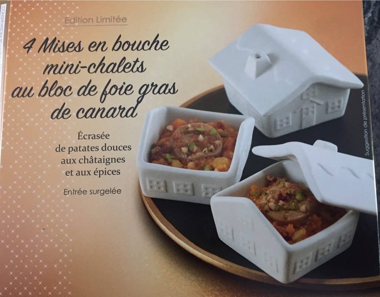 Picard 4 Mises en Bouche Mini-Chalets au Bloc de Foie Gras de Canard packshot