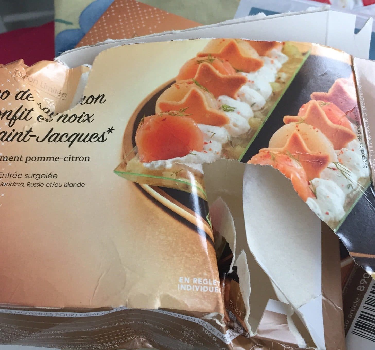 Picard Duo de Saumon Confit et Noix de Saint-Jacques packshot