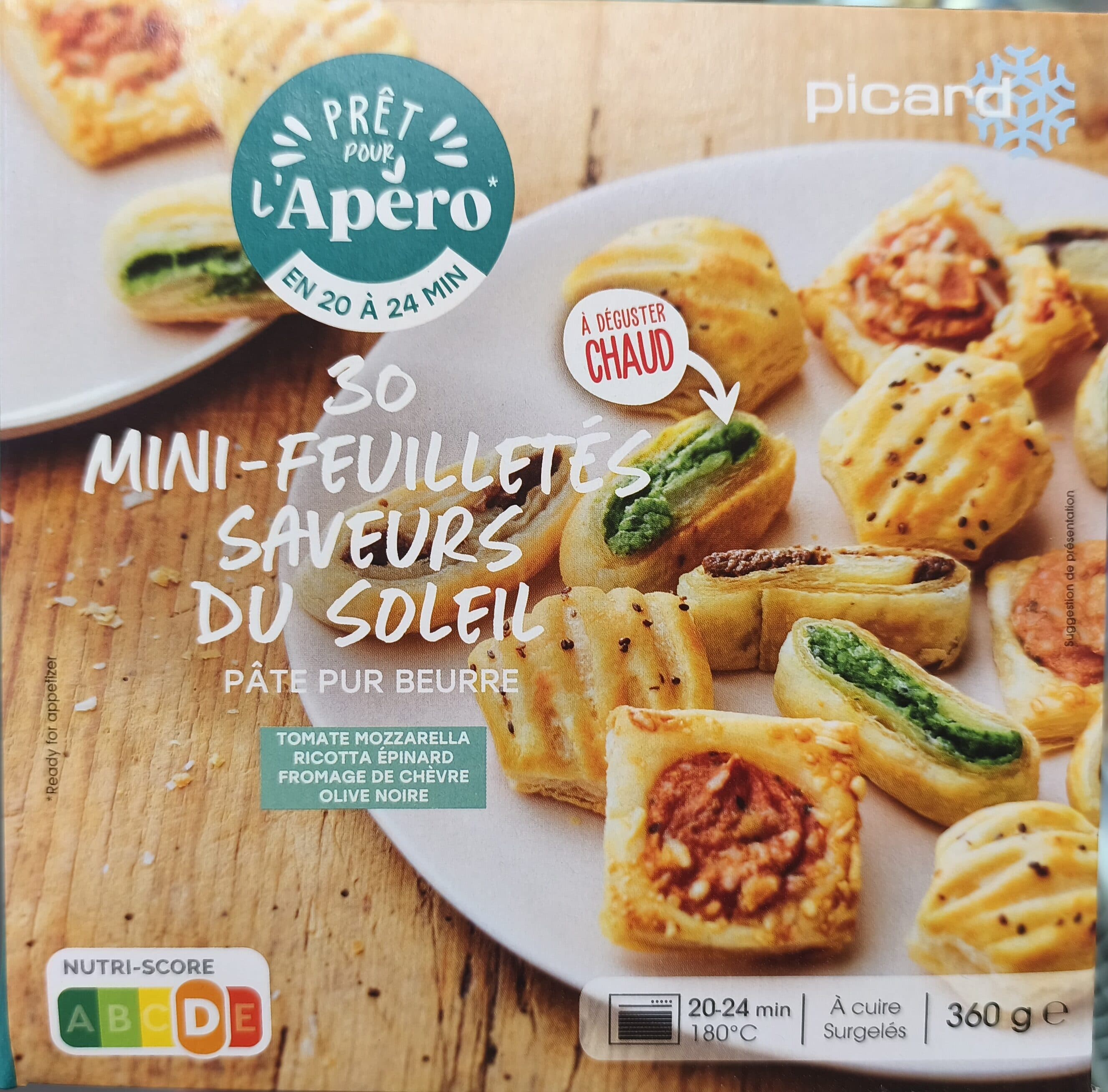 Picard 30 mini-feuilletés saveur du soleil packshot