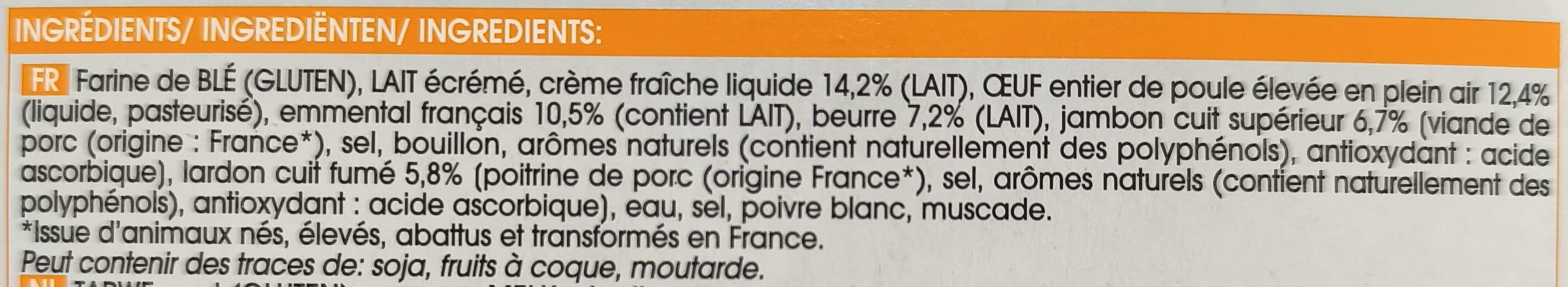 Picard 2 Quiches lorraines packshot