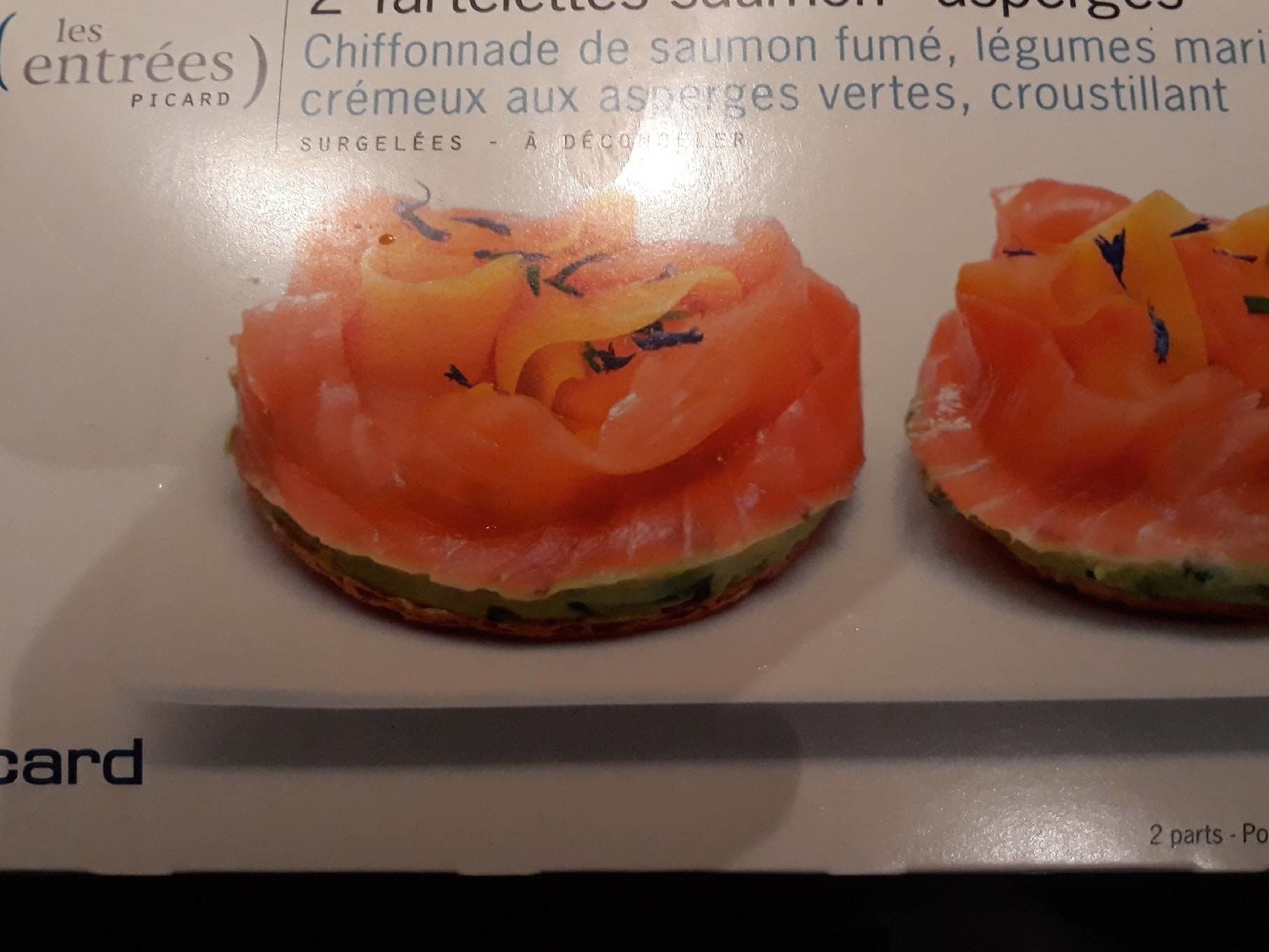 Picard 2 Tartelettes Saumon-Asperges packshot