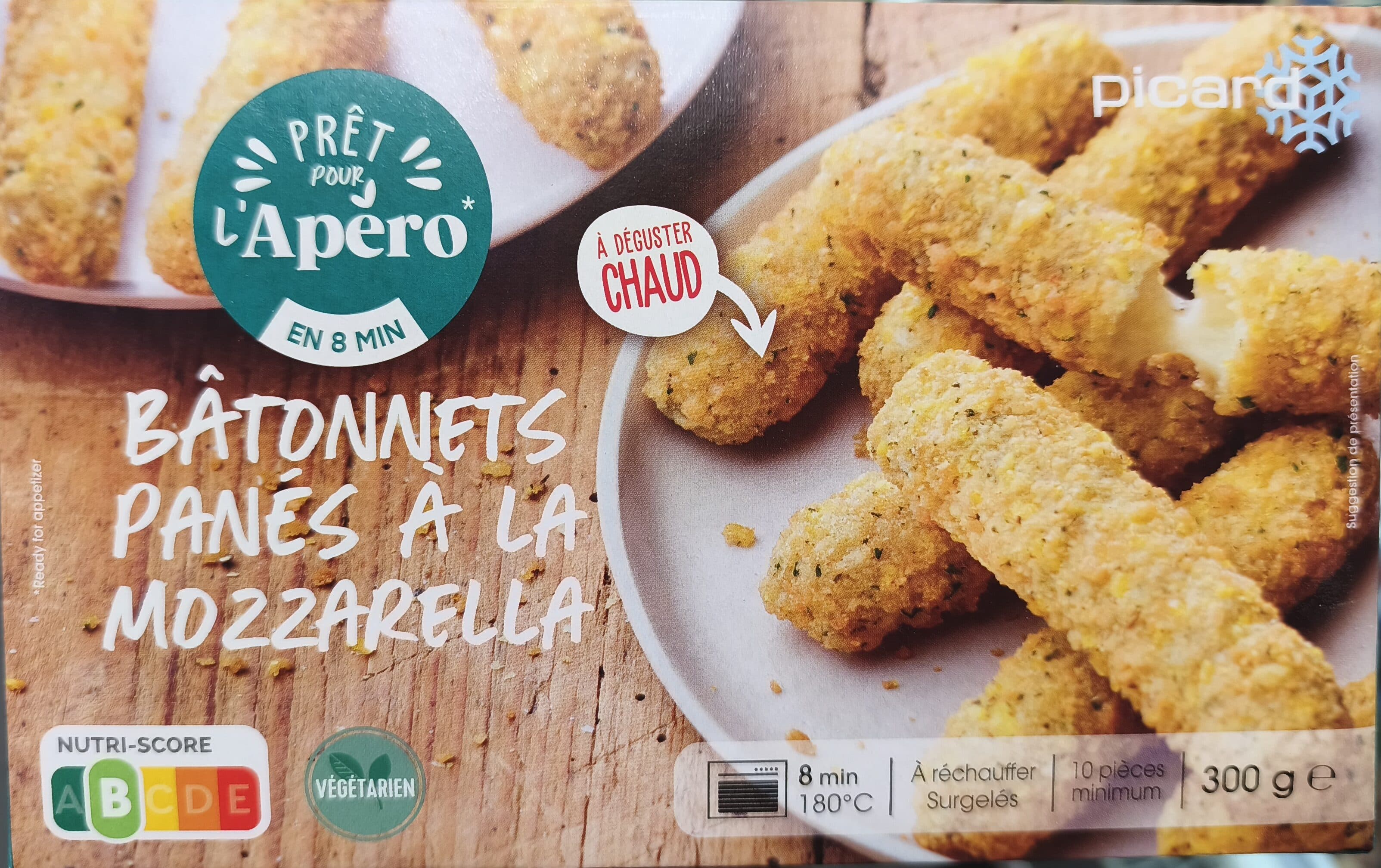 Picard Bâtonnets panés à la mozzarella packshot