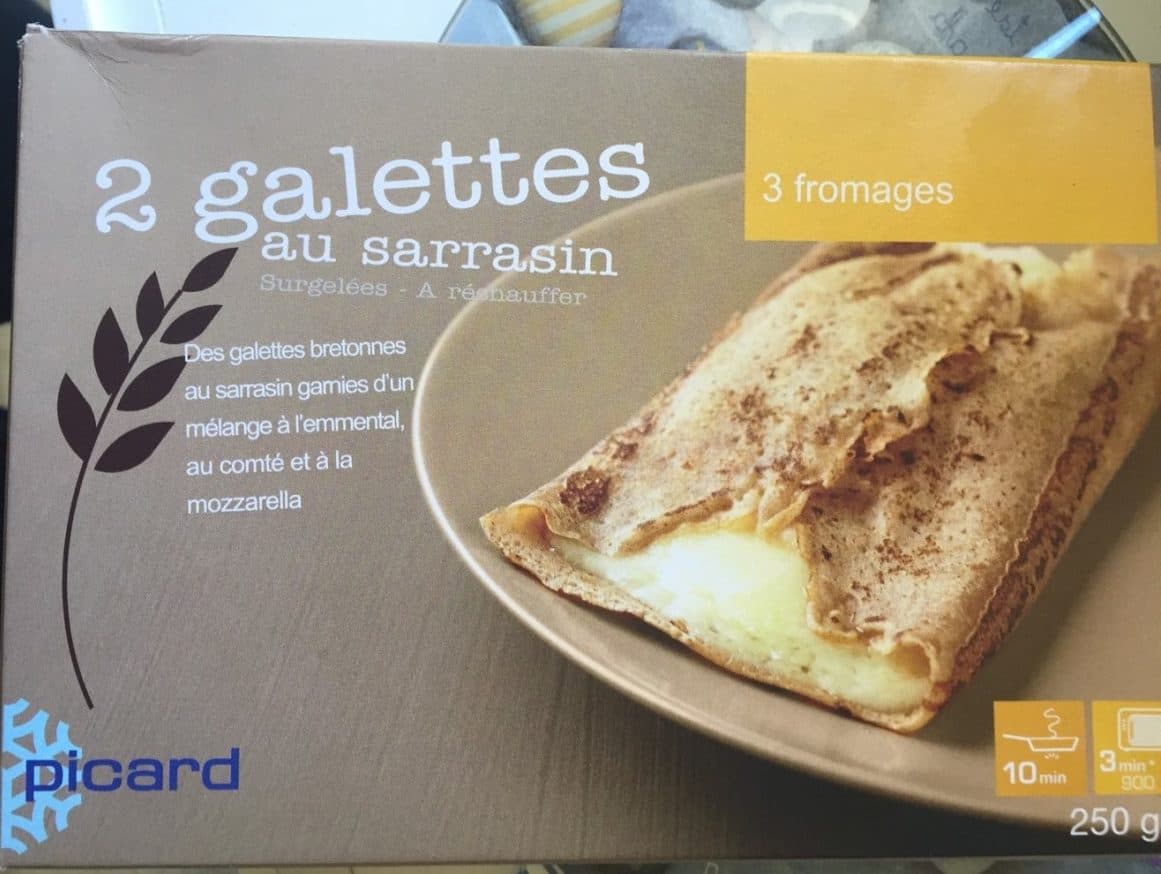Picard 2 Galettes au Sarrasin 3 Fromages packshot
