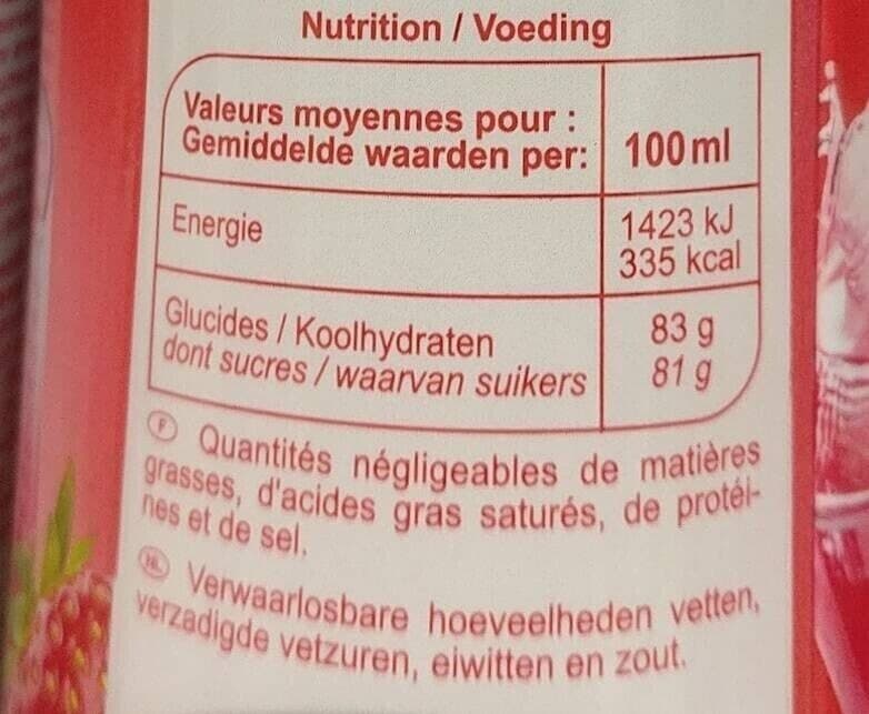Carrefour Sirop de grenadine packshot