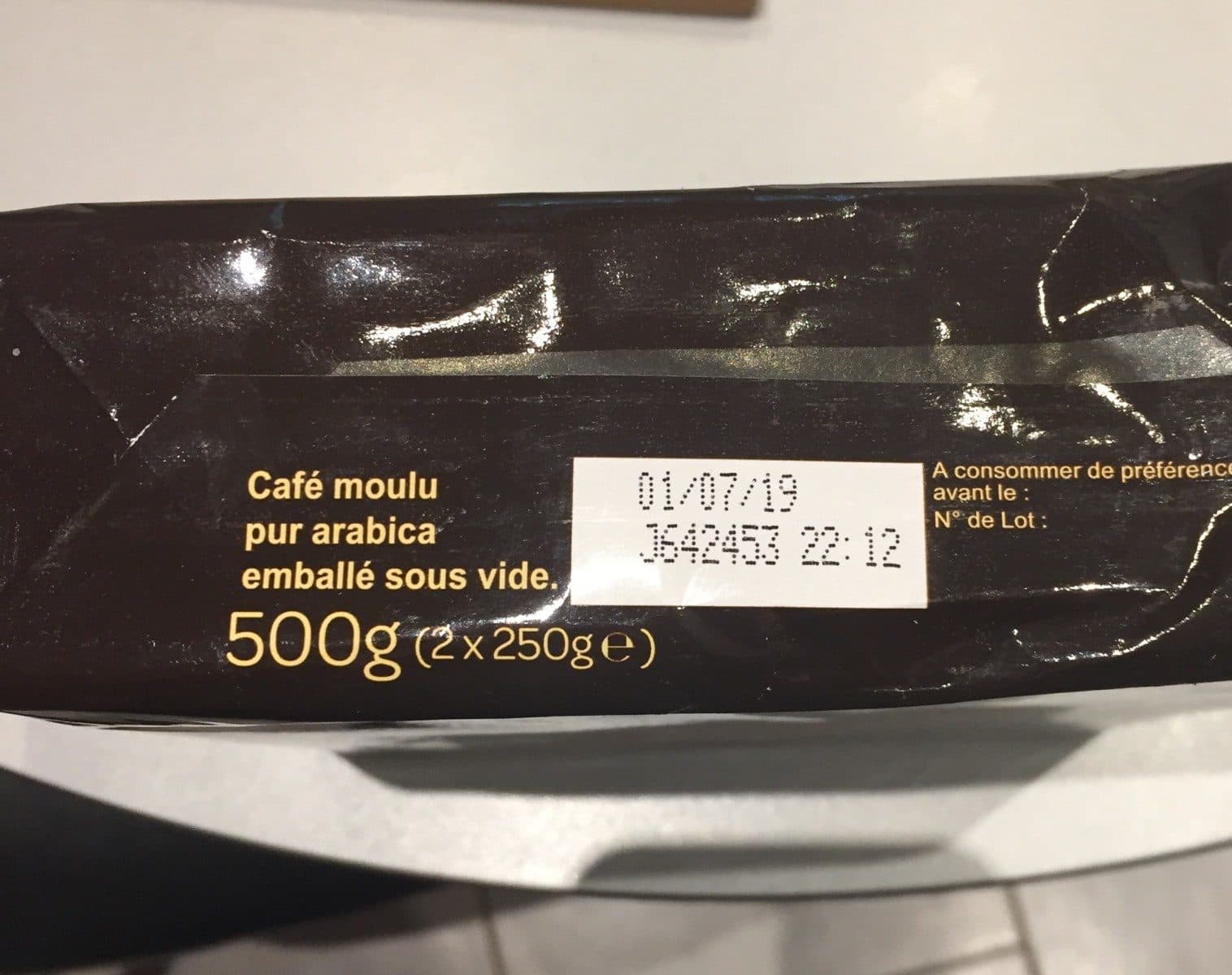 Carrefour 100% arabica café moulu packshot