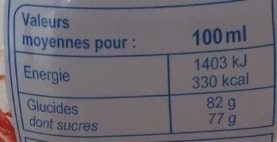 Carrefour Sirop fraise packshot