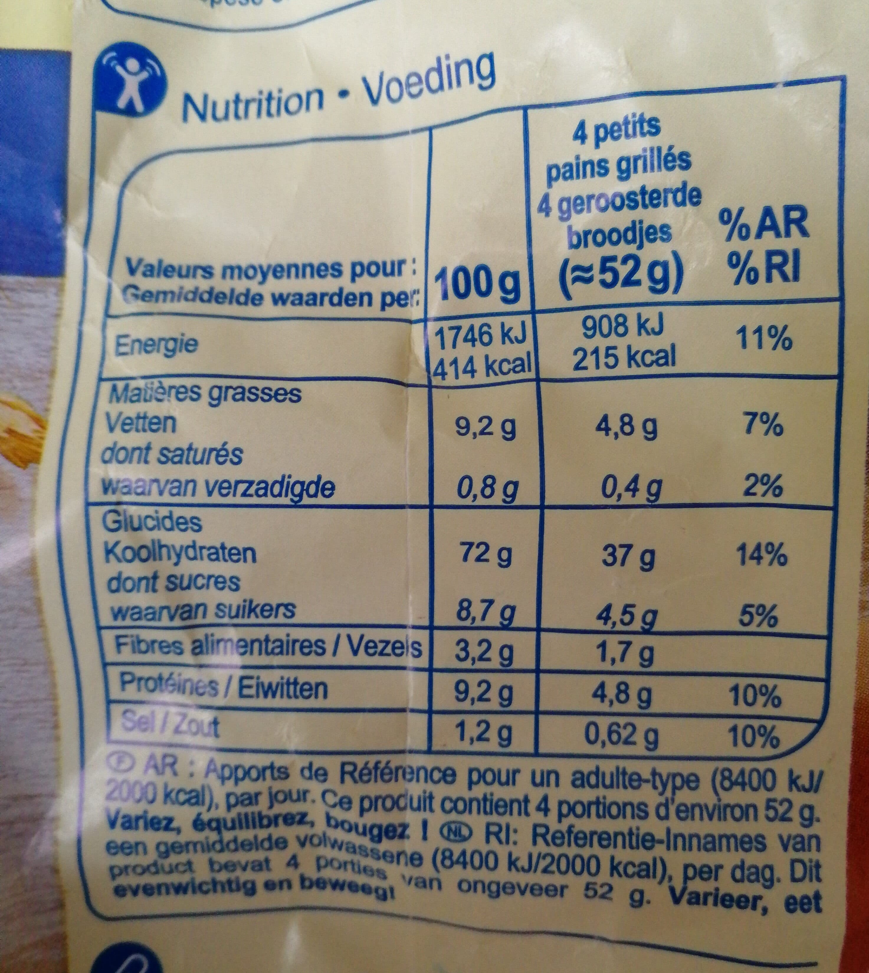Carrefour Petits pains grilles packshot