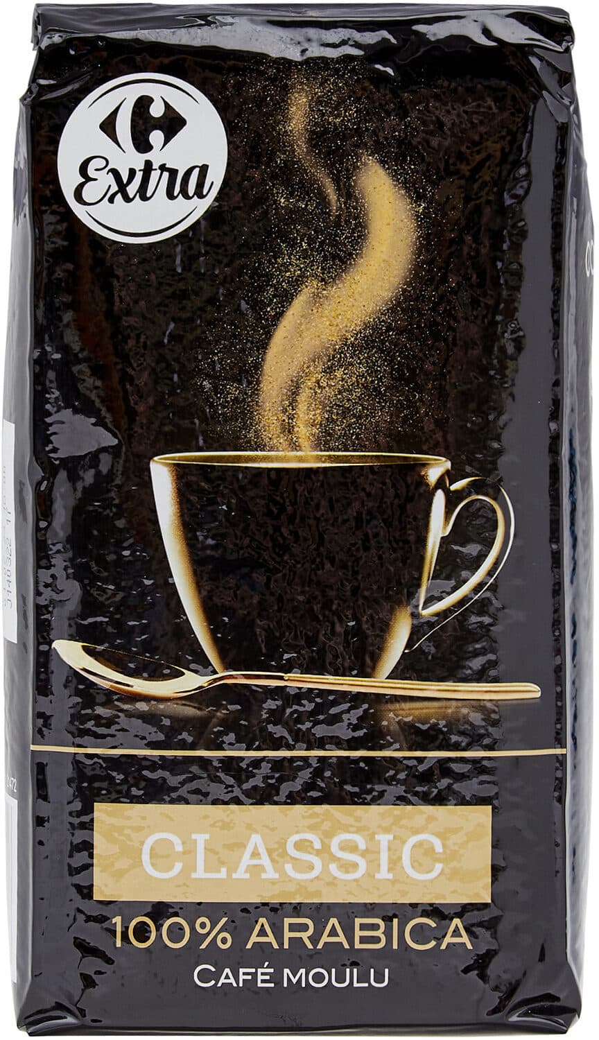 Carrefour 100% arabica café moulu packshot