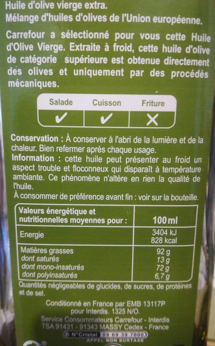 Carrefour Huile d\'olive packshot