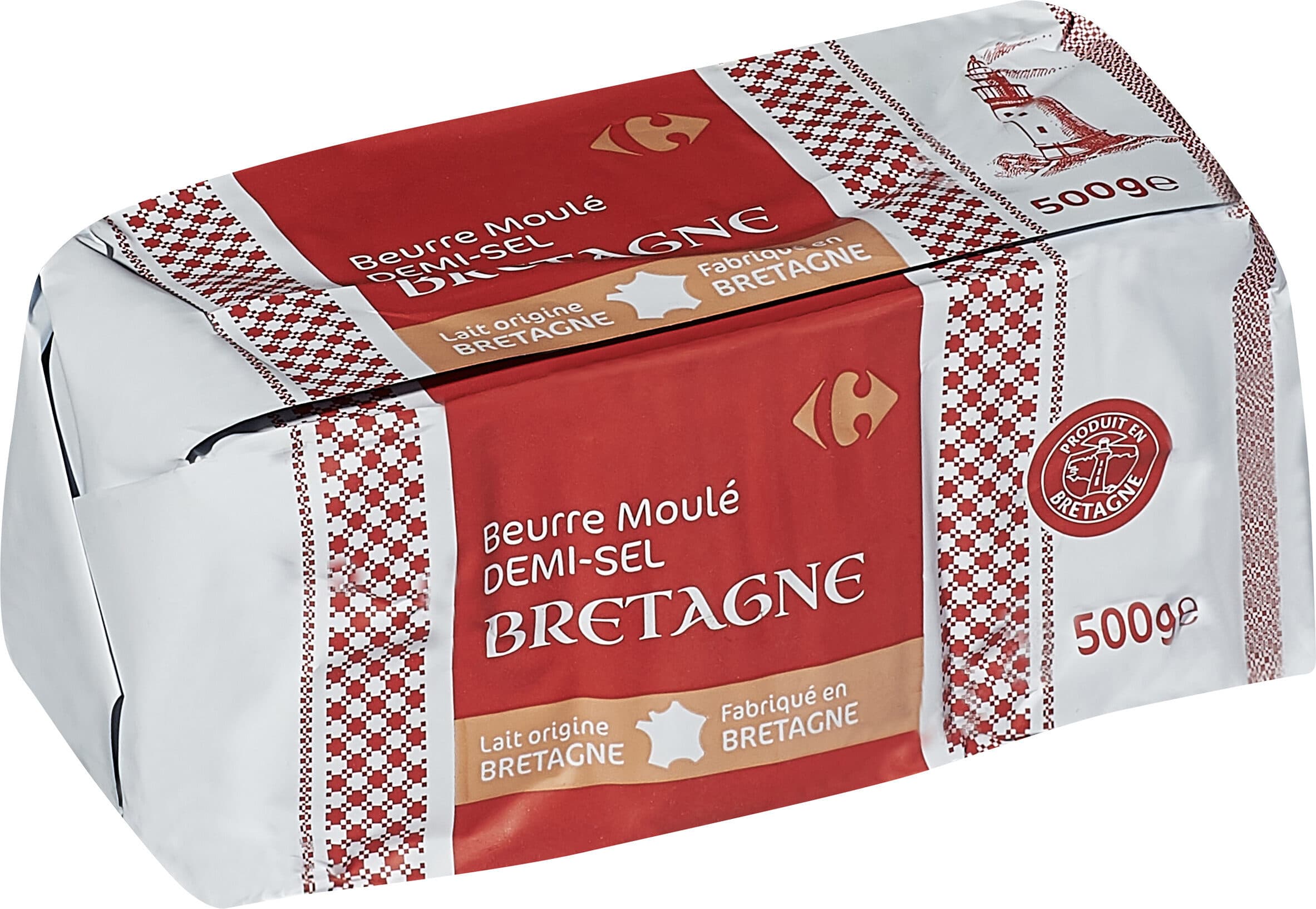 Carrefour Beurre Moulé de Bretagne Demi-sel packshot