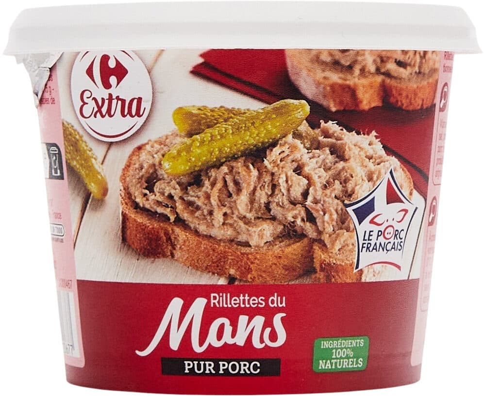 Carrefour Rillettes du Mans Pur porc packshot