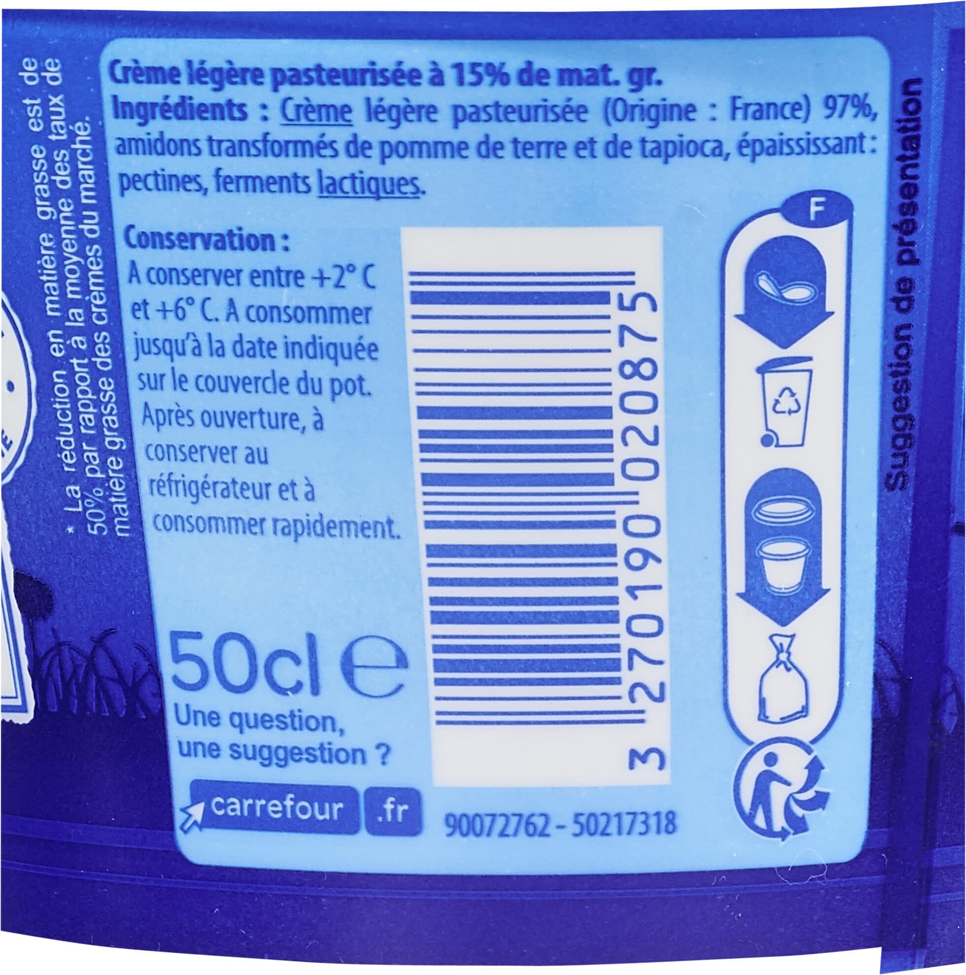 Classic Crème fraîche épaisse Légère packshot