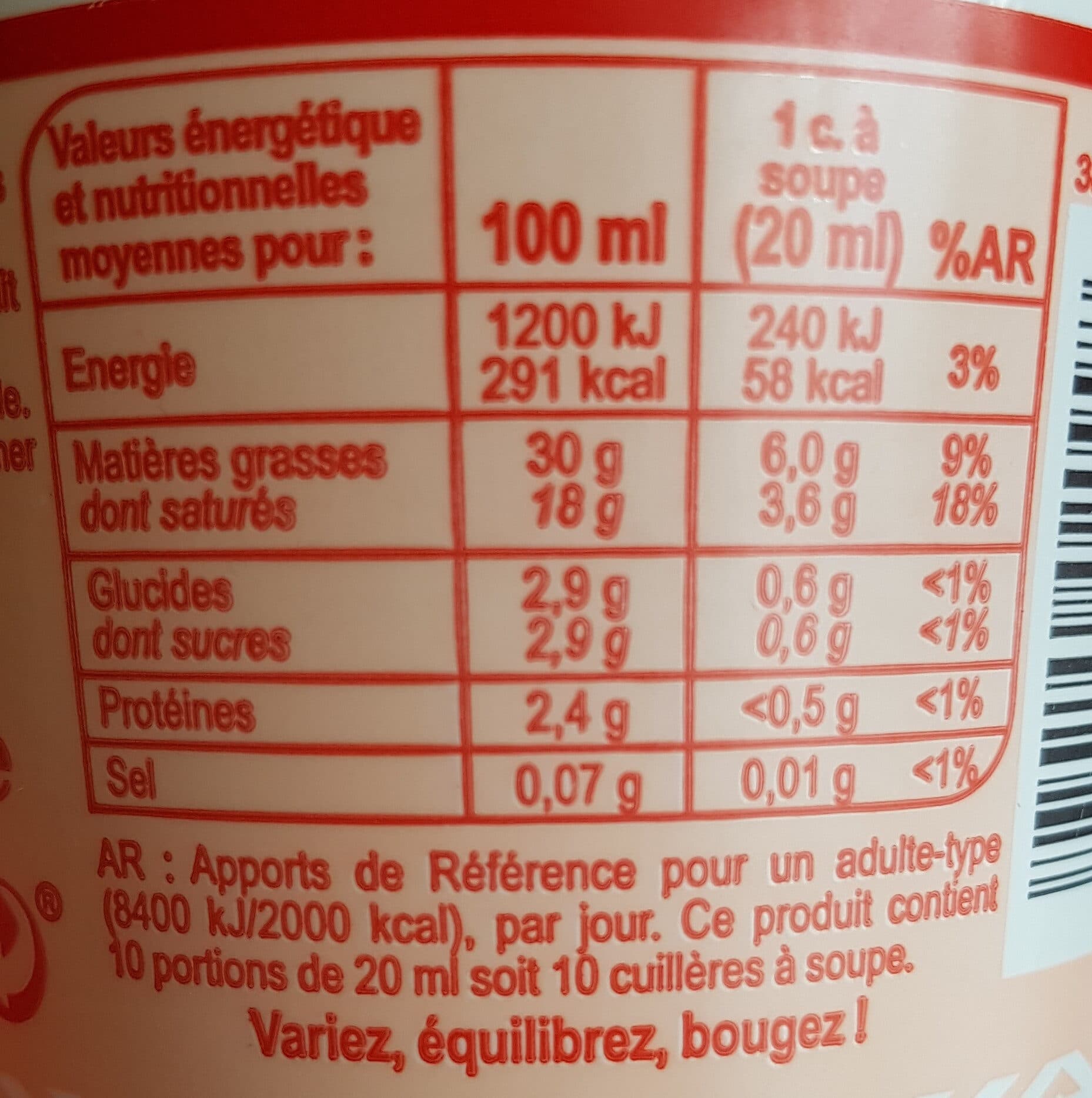 CMI (Carrefour Marchandises Internationales) Crème fraîche épaisse Entière packshot
