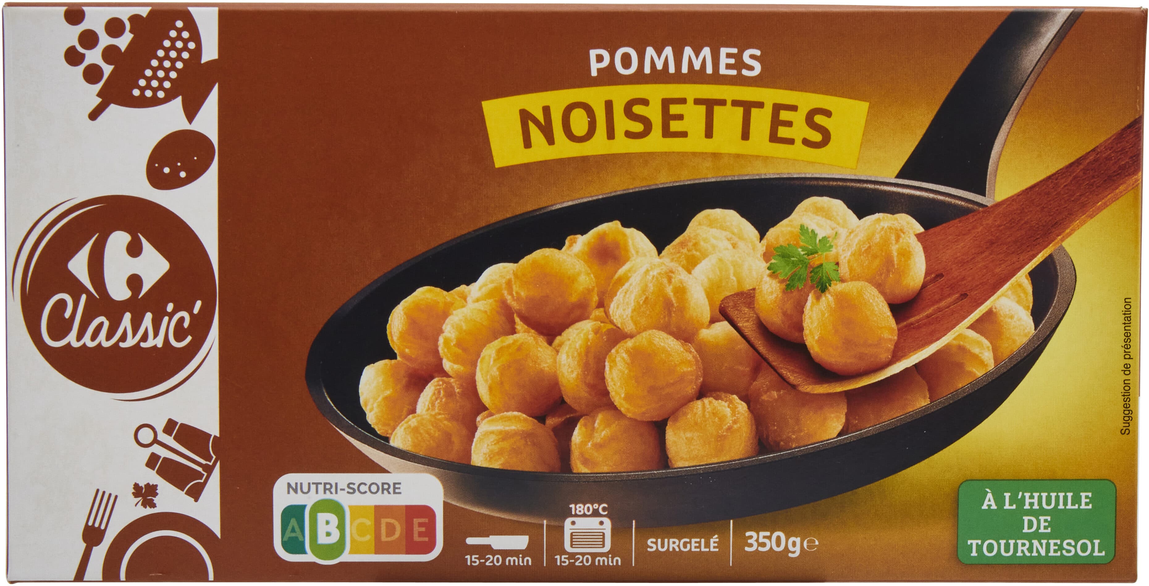 Carrefour Pommes noisettes packshot