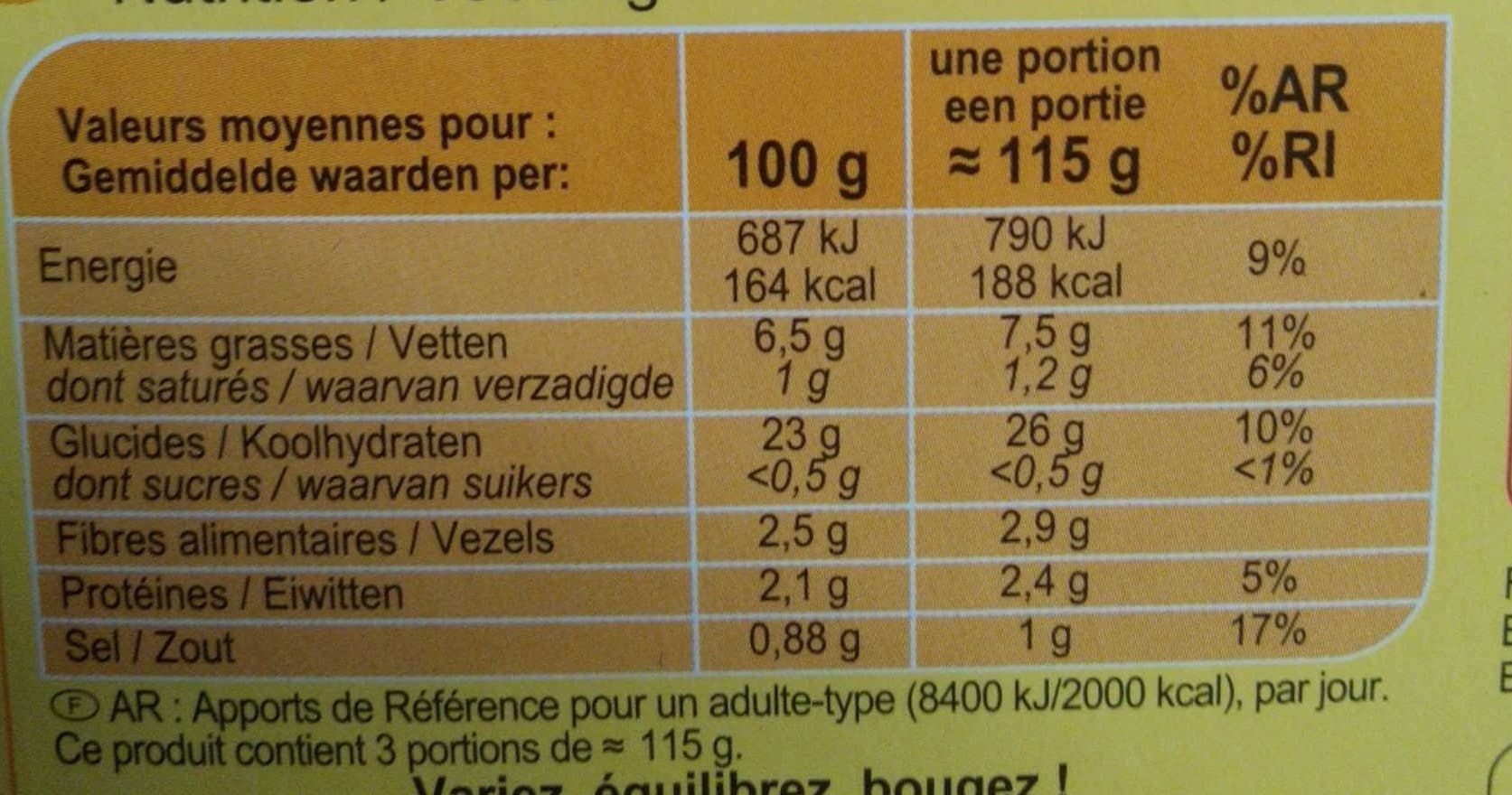 Carrefour Pommes noisettes packshot