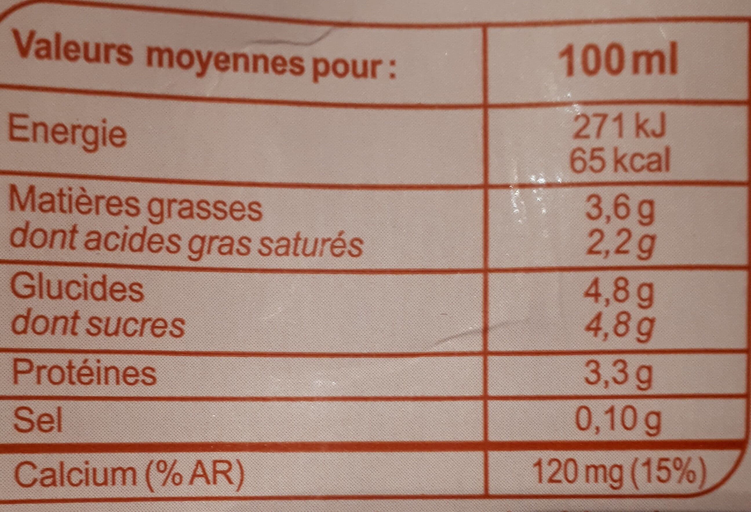 Carrefour Lait de montagne entier packshot