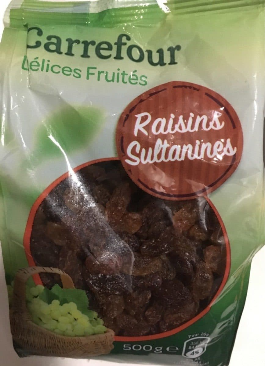 Carrefour Raisins sultanines packshot