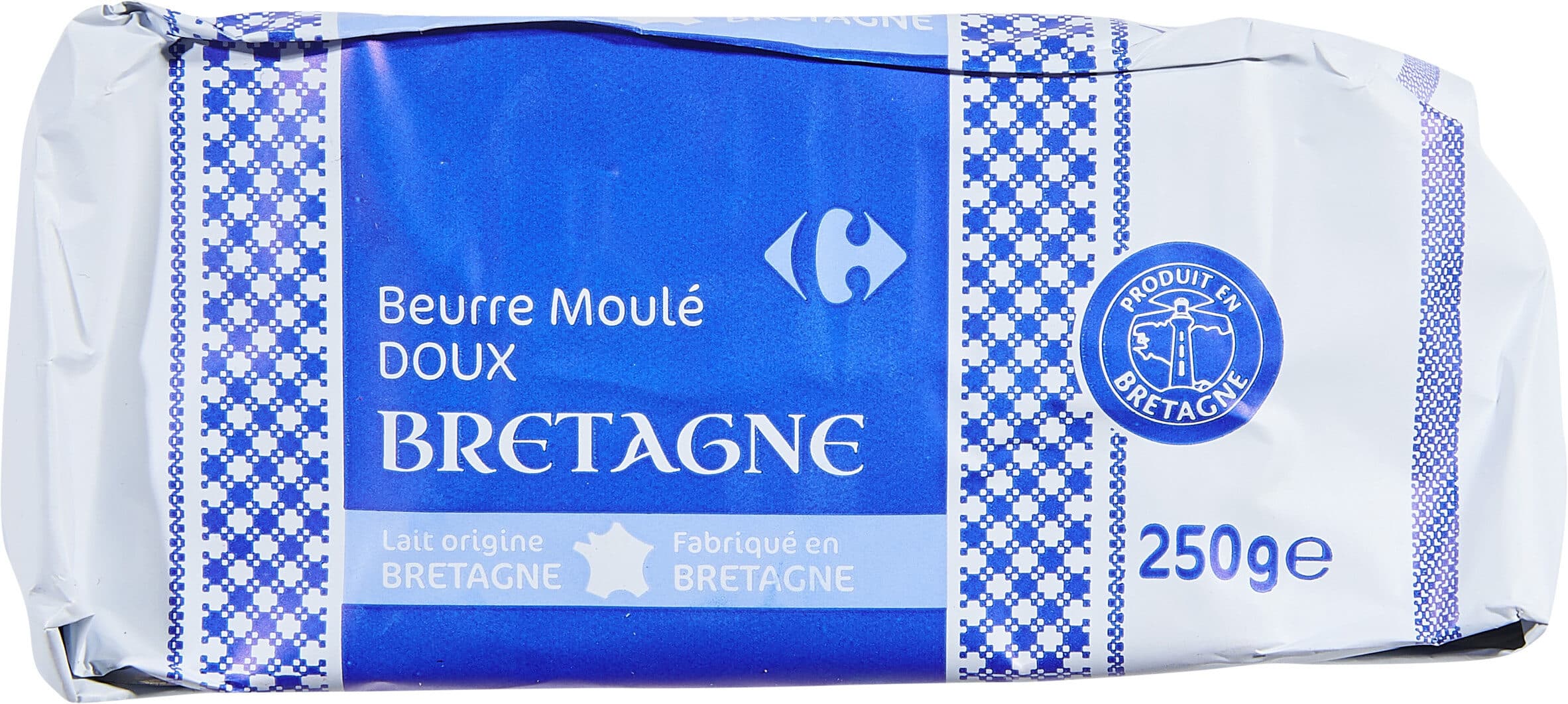 Carrefour BEURRE MOULÉ DE Bretagne Doux packshot