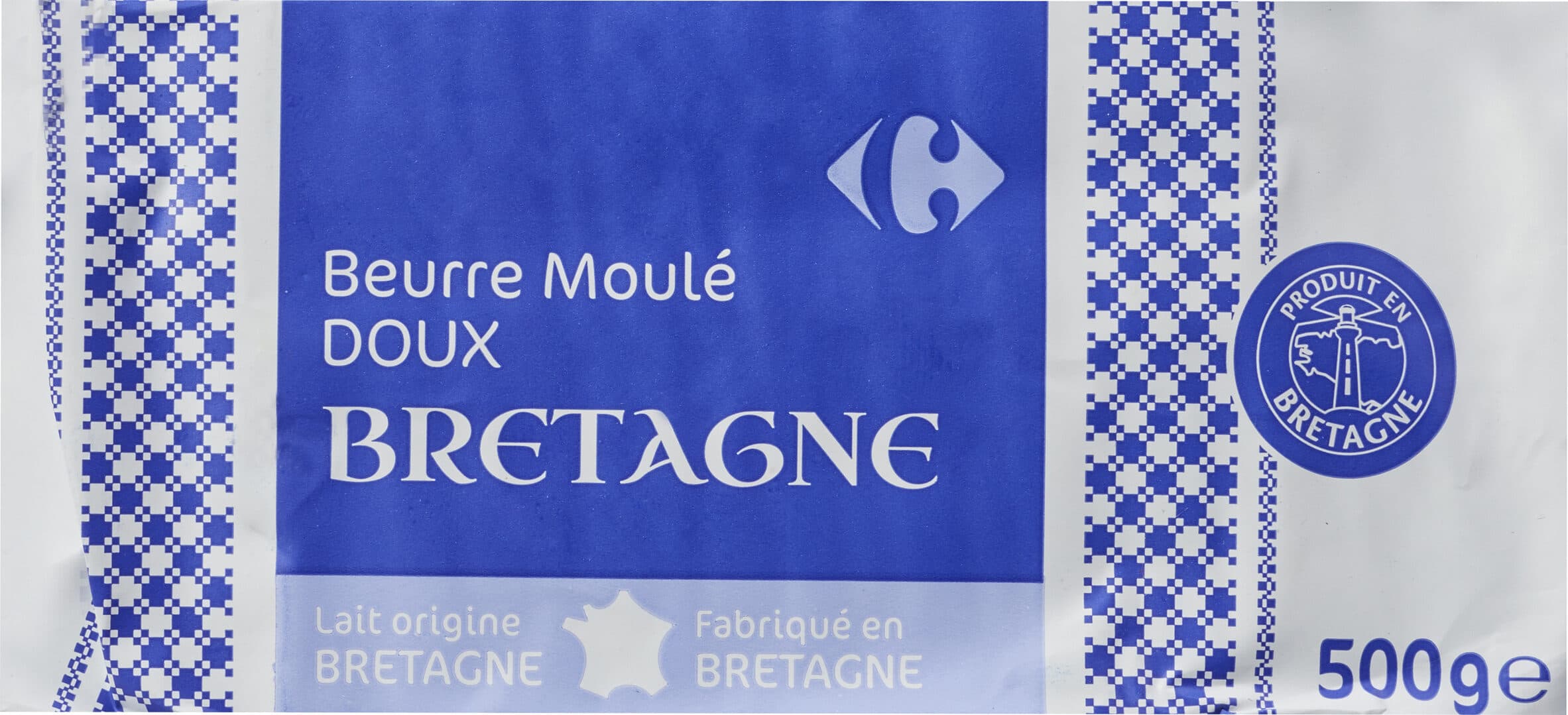 Carrefour BEURRE MOULÉ DE Bretagne Doux packshot