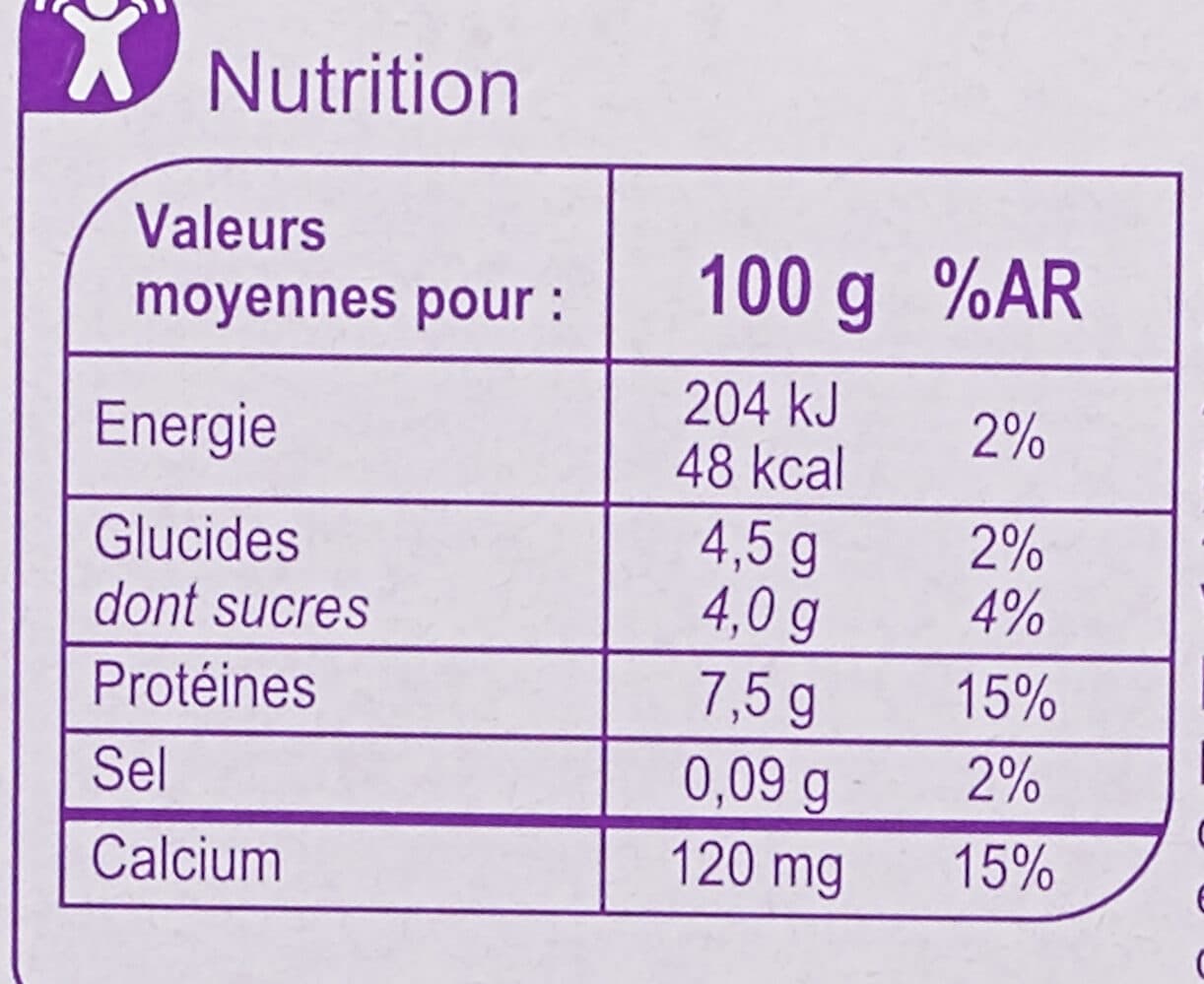 Carrefour Fromage Blanc nature packshot