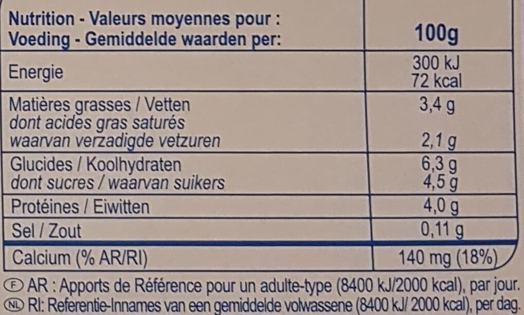 Carrefour Yaourt Brassé Nature packshot