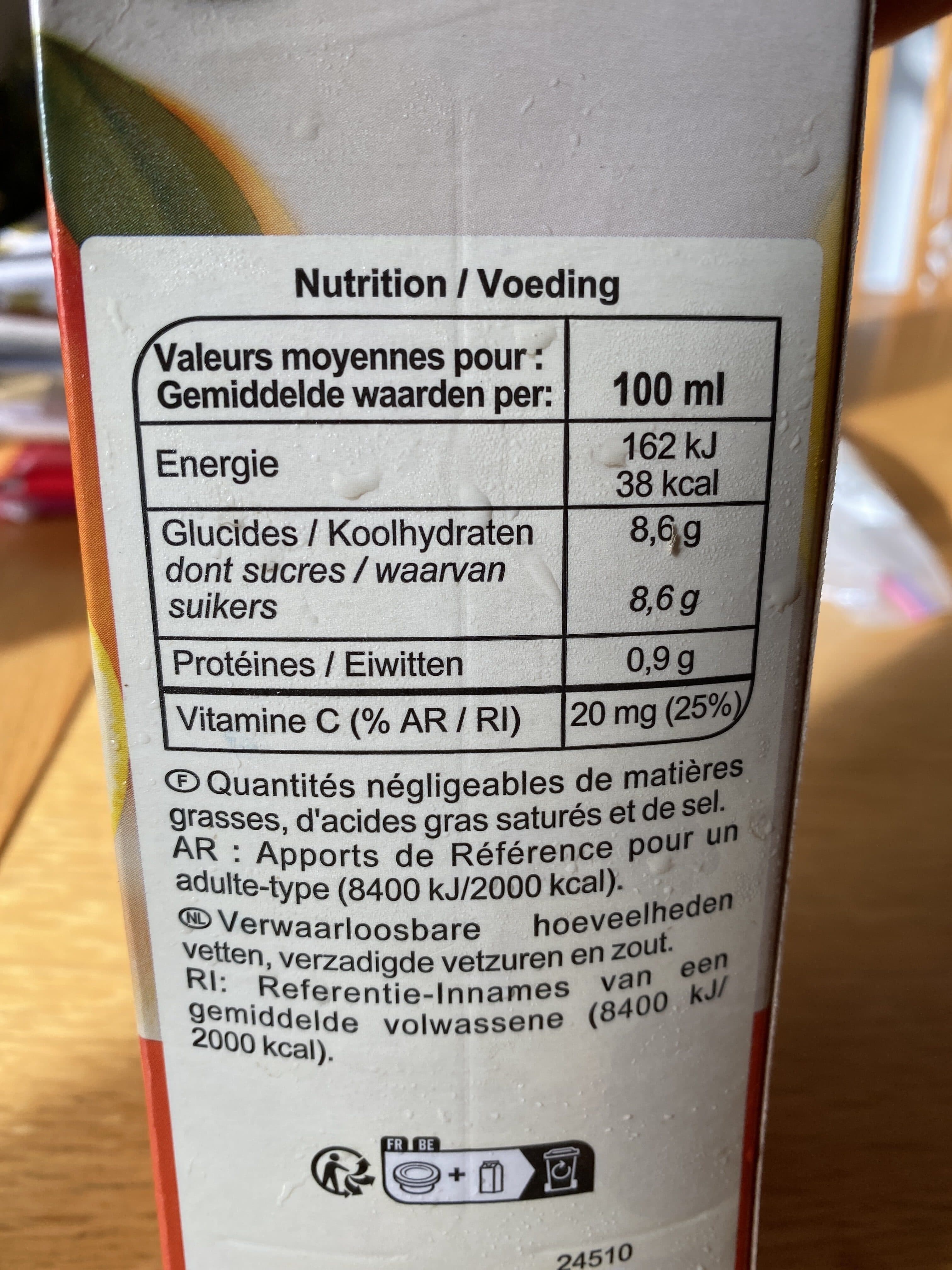 Carrefour Orange pressée packshot