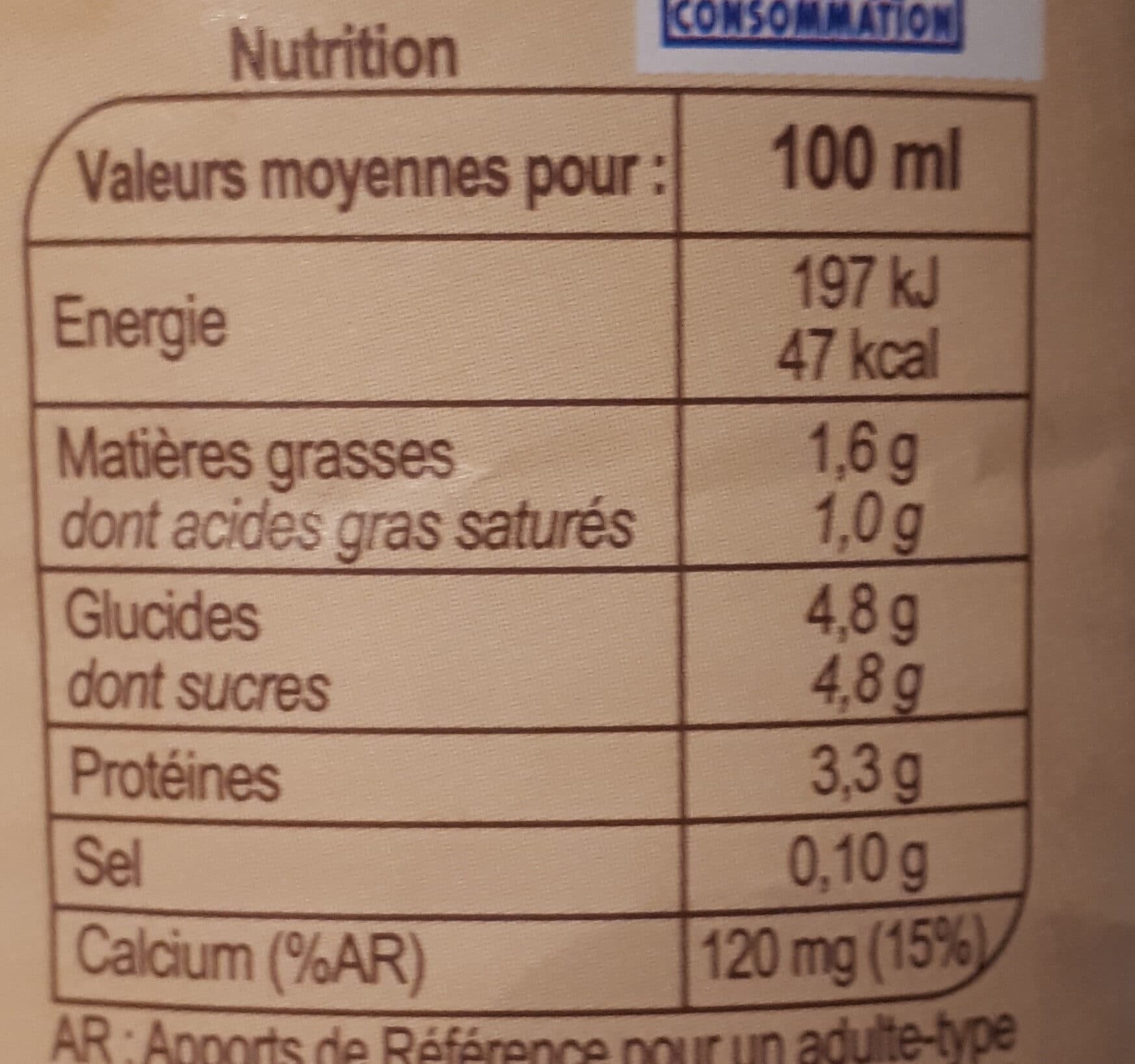 Carrefour BIO Lait demi-écrémé Stérilisé UHT packshot