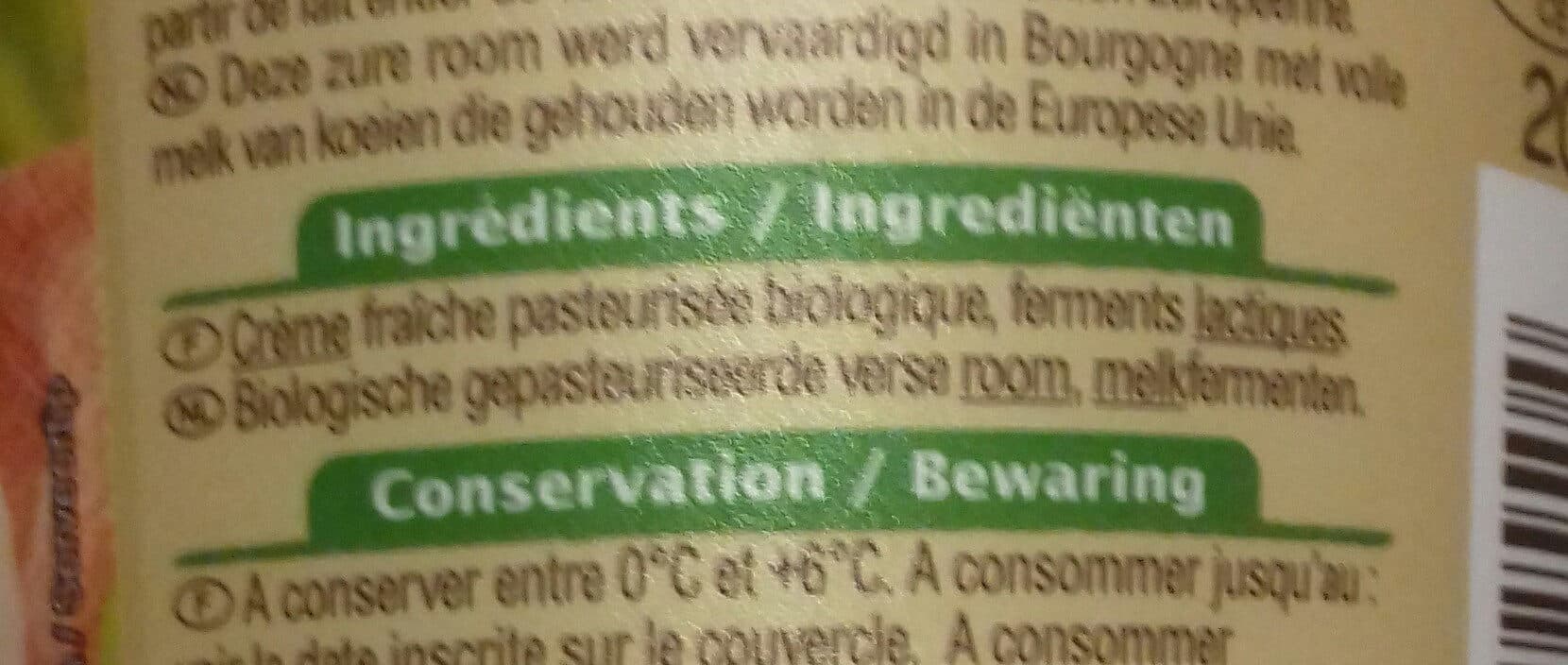 Carrefour BIO Crème fraîche épaisse Entière 30% Mat.Gr. packshot