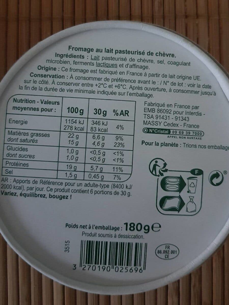 Carrefour Fromage de Chèvre packshot