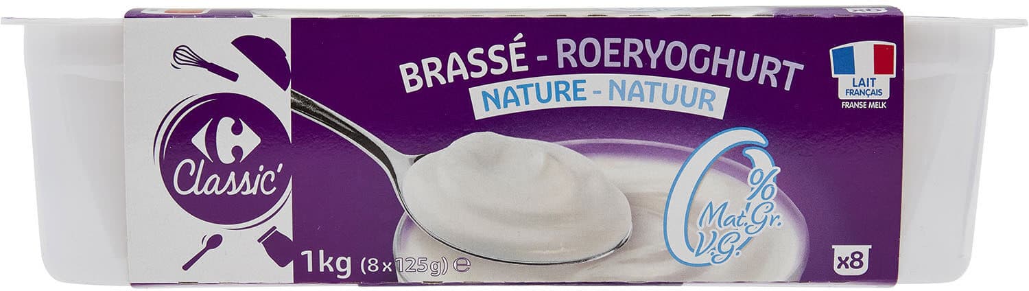 Carrefour Brassé Nature packshot