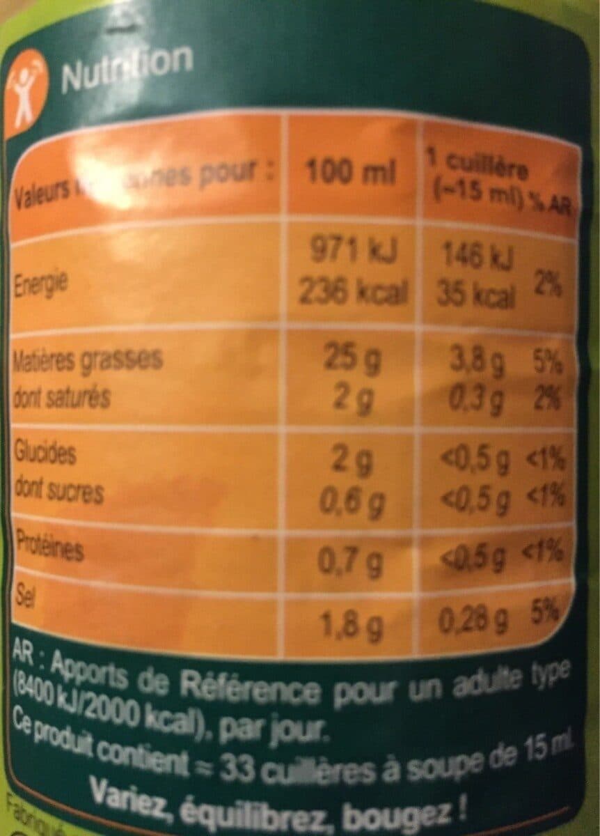 Carrefour Vinaigrette moutarde packshot