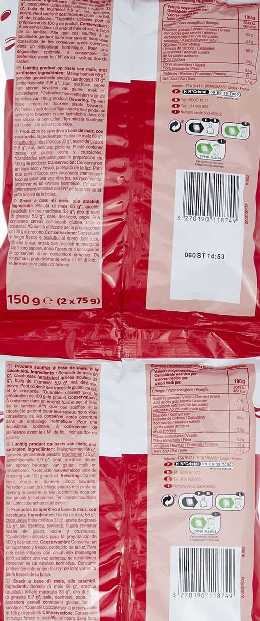 Carrefour Craky cacahuète packshot