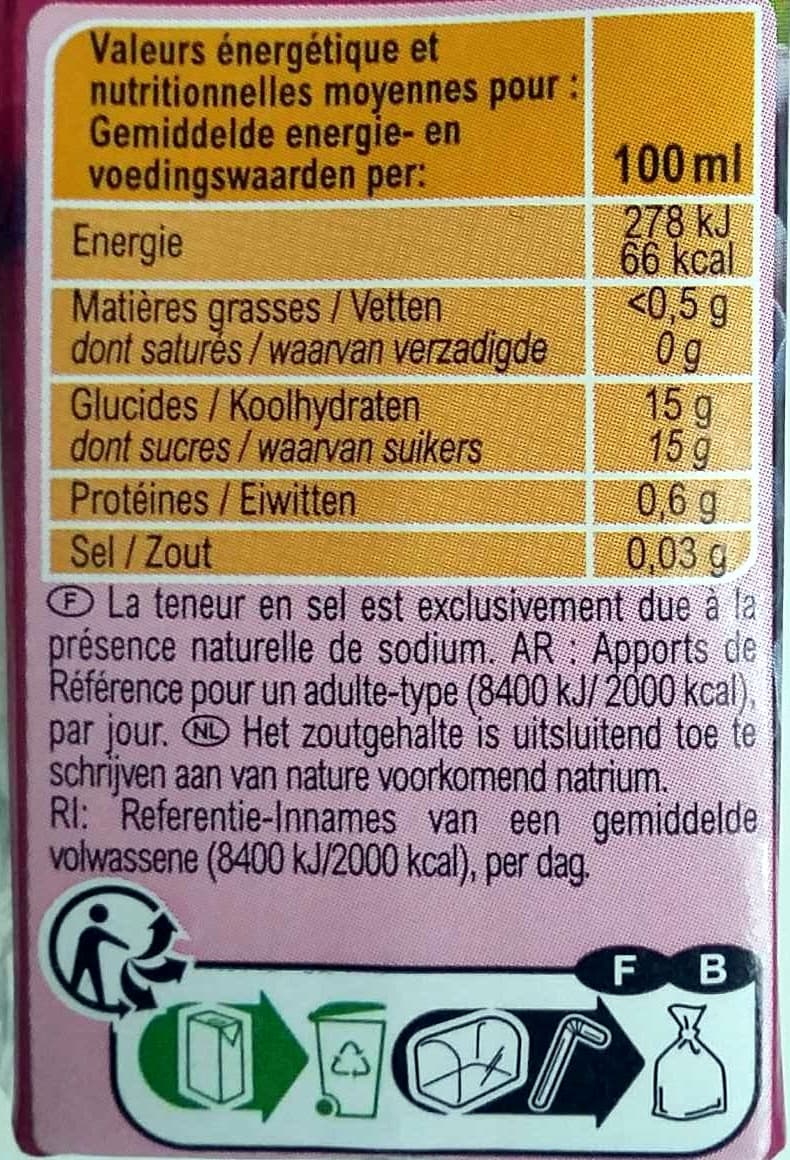 Carrefour Raisin, Jus à base de concentré packshot