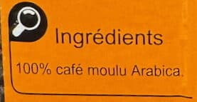 Carrefour 100% arabica café moulu packshot
