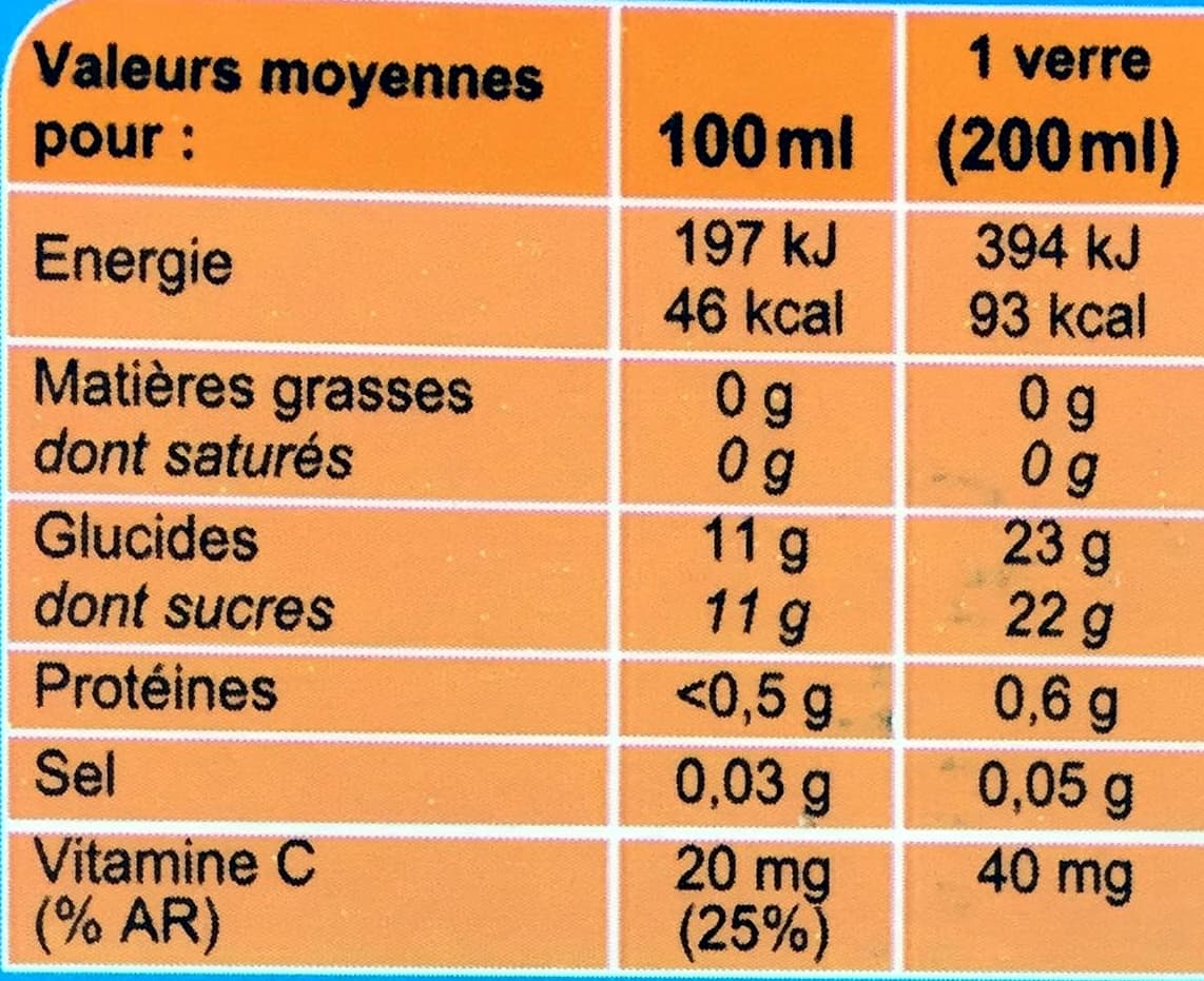 Carrefour ORANGE Nectar à base de concentré packshot