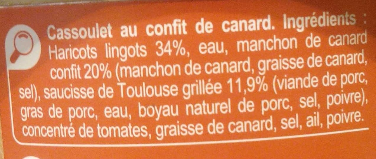 Carrefour Cassoulet toulousain packshot