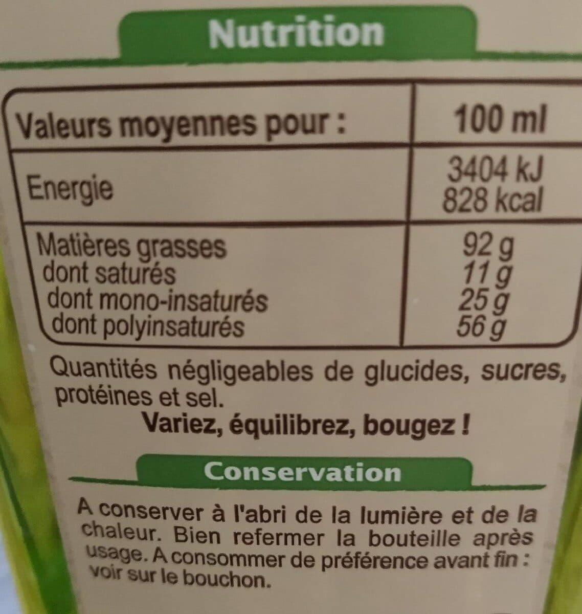 Carrefour BIO Huile vierge de tournesol bio packshot