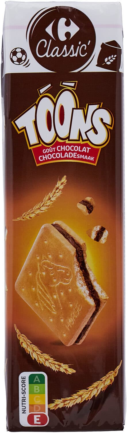 Carrefour Toons goût chocolat packshot