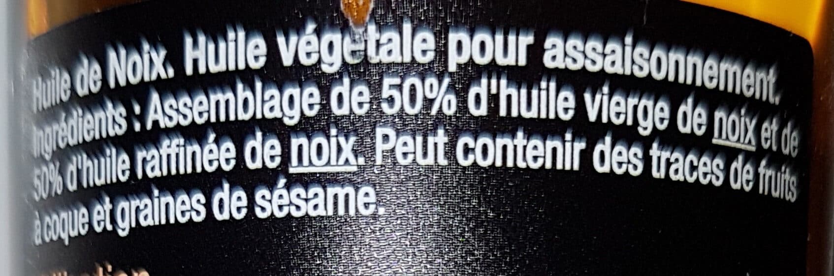 Carrefour Huile de noix packshot