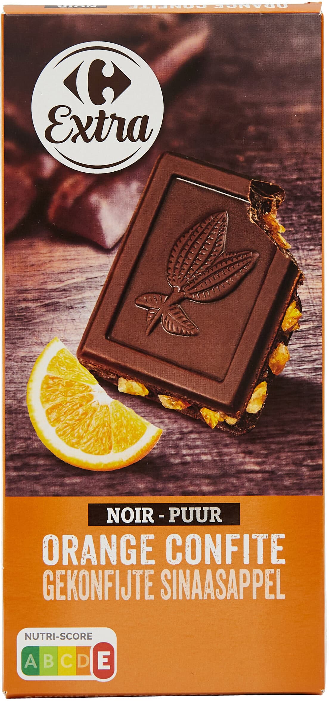 Carrefour Noir orange confite packshot