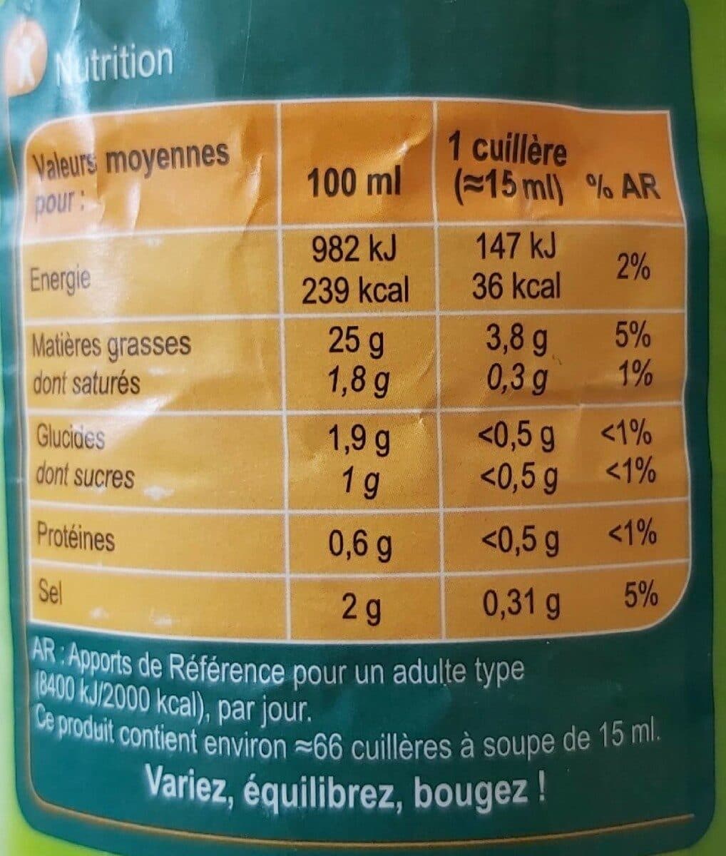 Carrefour Vinaigrette nature packshot