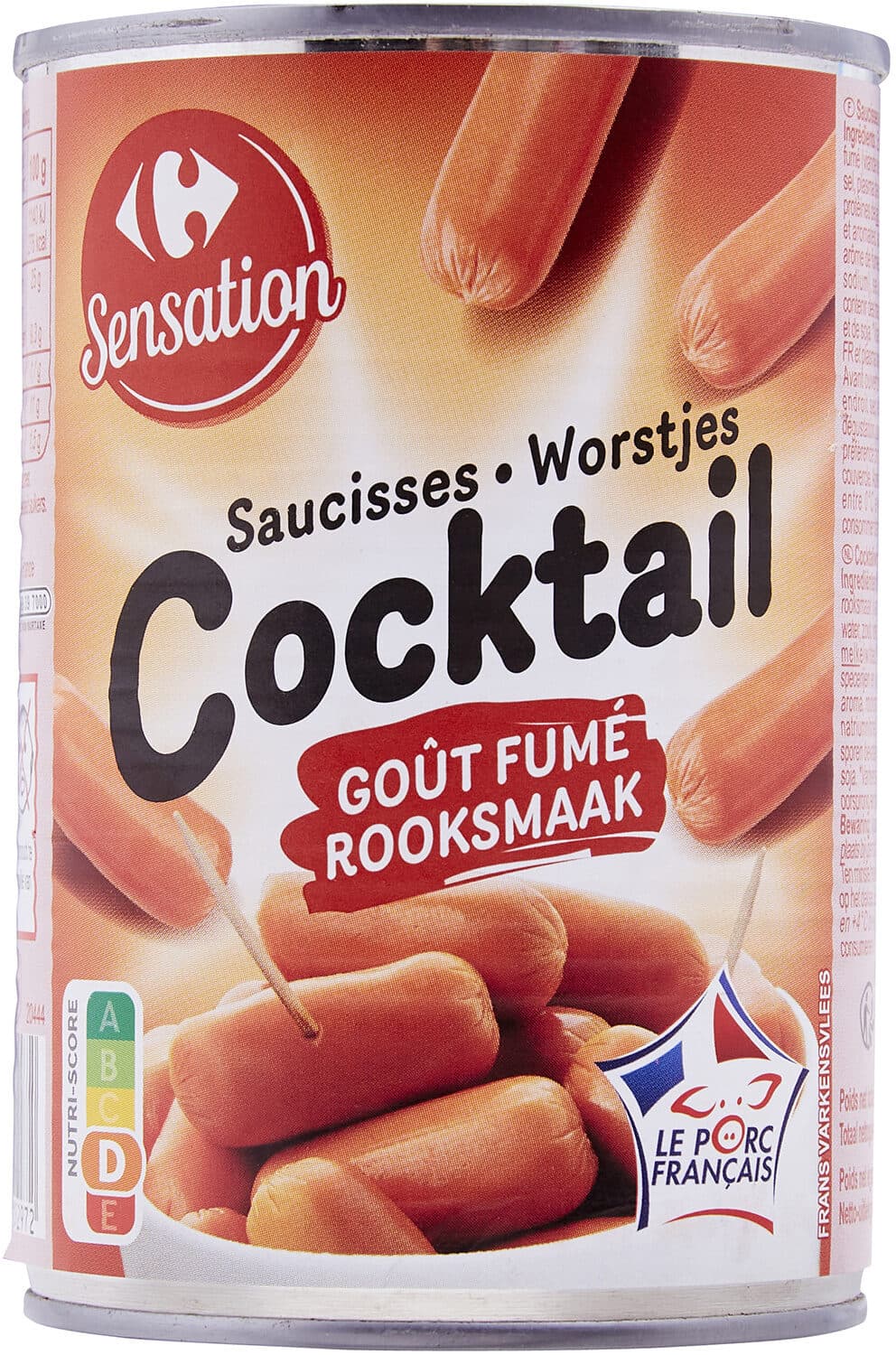 Carrefour Saucisses cocktail Goût fumé packshot