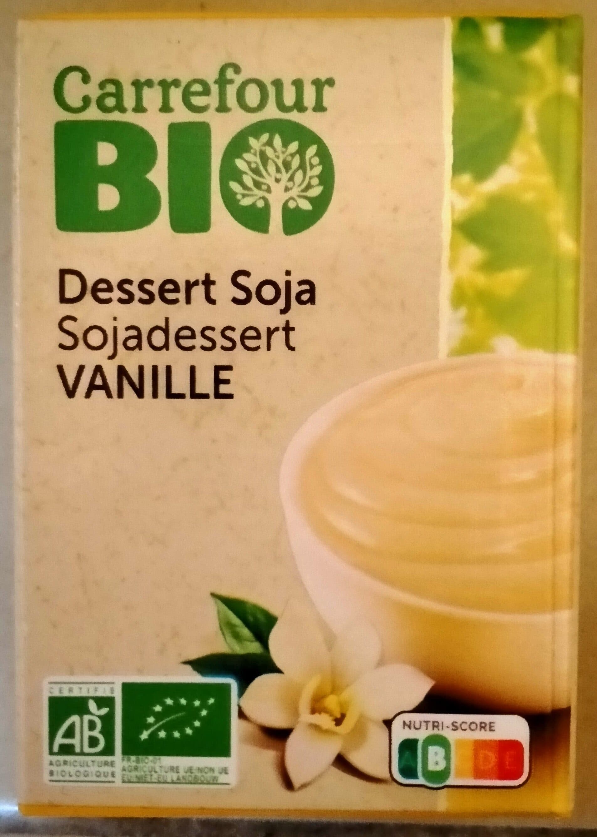 Carrefour BIO Dessert Soja VANILLE packshot