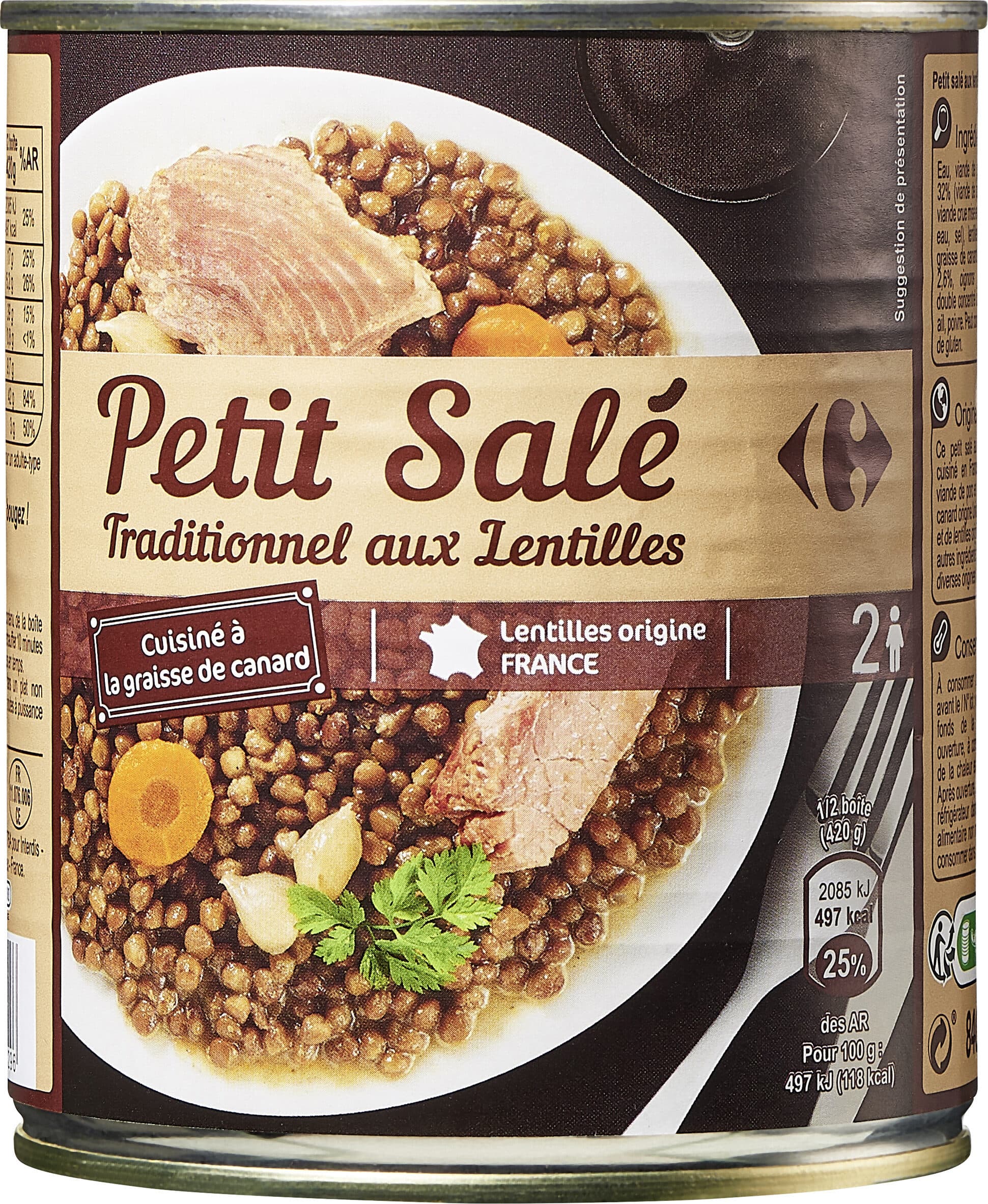 CMI (Carrefour Marchandises Internationales) Petit salé aux lentilles packshot