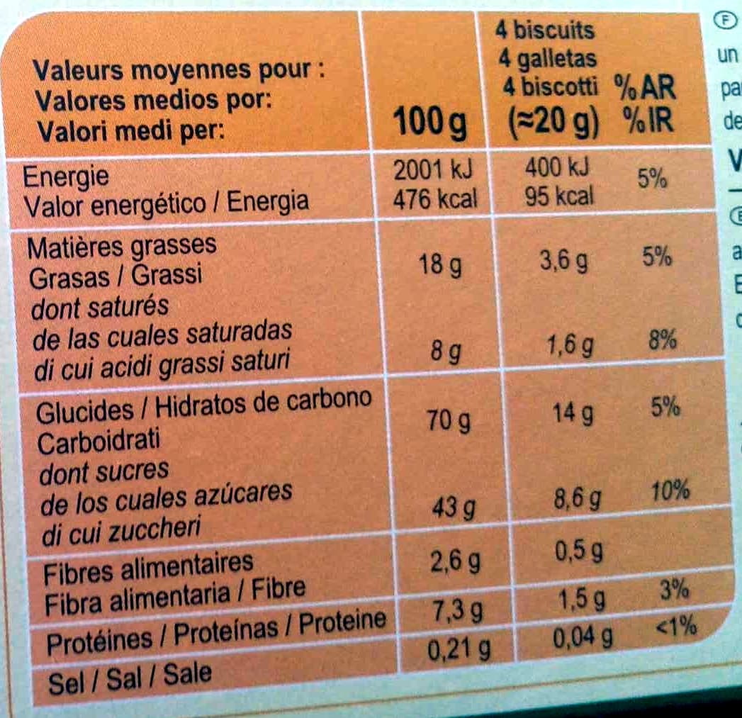Carrefour Tuiles aux amandes packshot