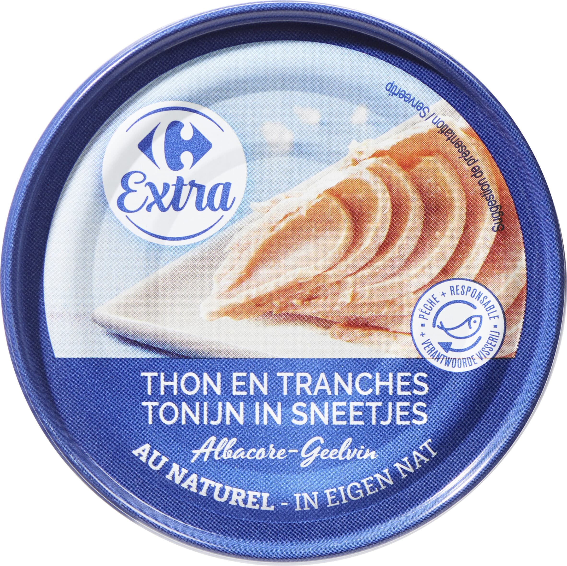 Carrefour THON EN TRANCHES Albacore AU NATUREL packshot